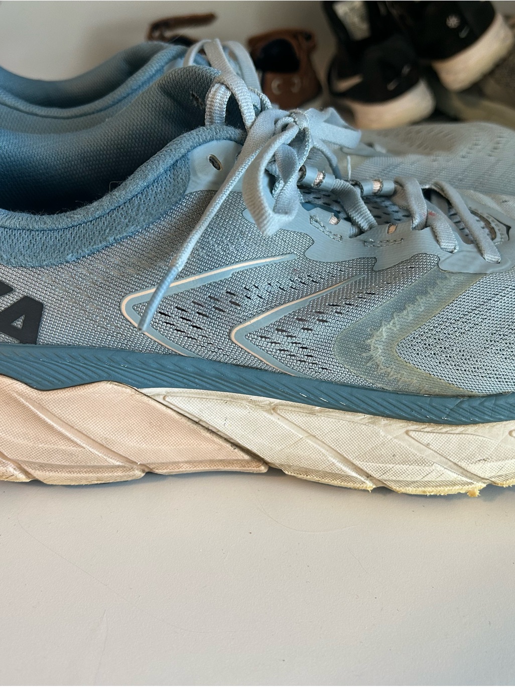 Hoka Women's Light Blue Athletic Running Shoes